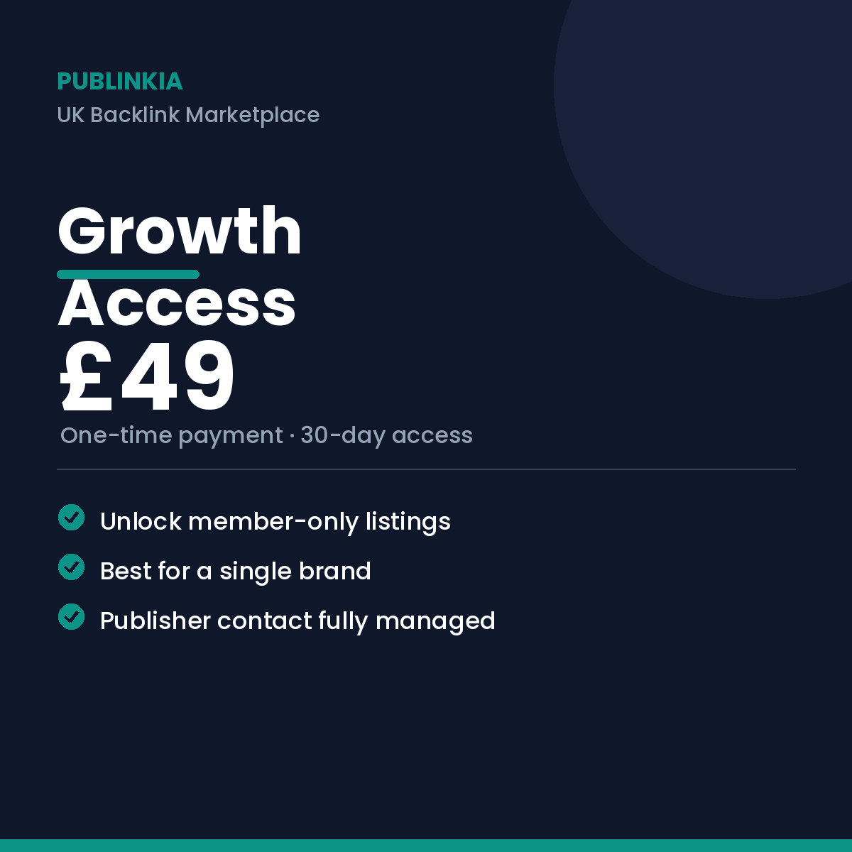 Publinkia Growth Access